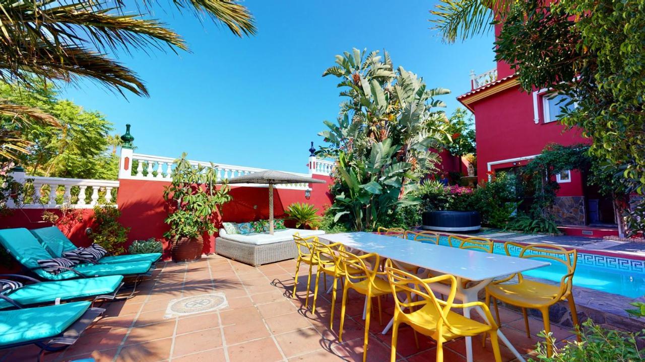 Majestic Villa By The Beach Heated Private Pool & Jacuzzi Benalmádena Esterno foto